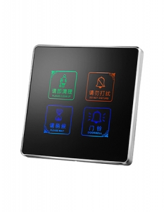 Hotel Electronic Doorplate Wall Touch Switch with doorbell system-لوكستار

