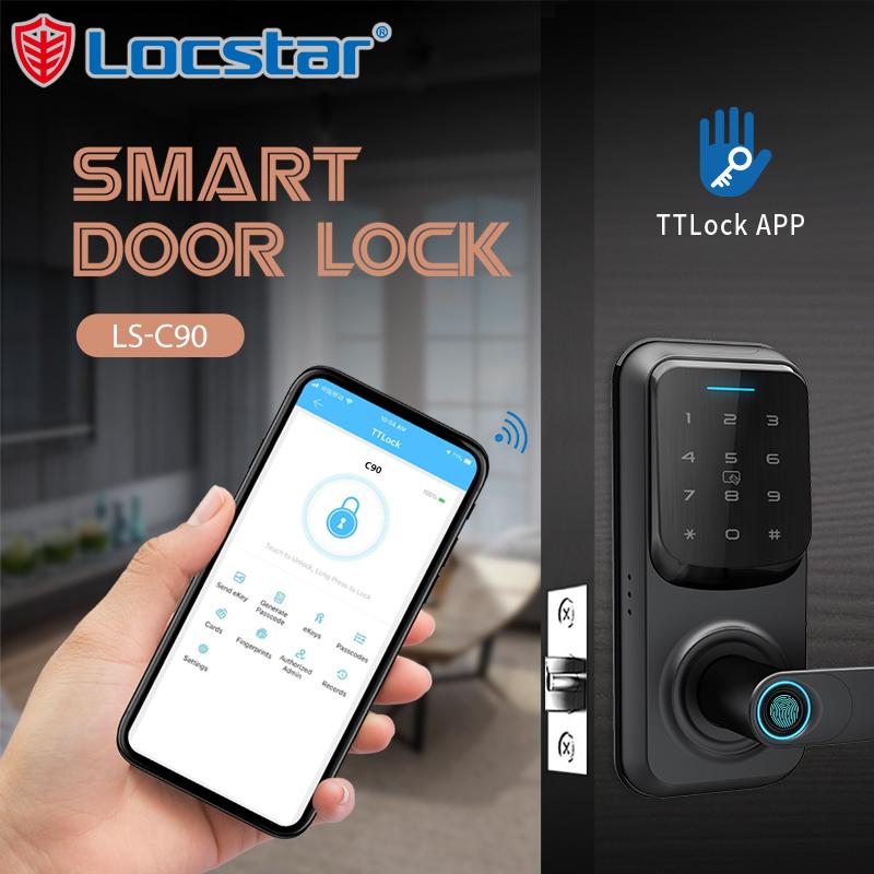 شاشة الأمن التي تعمل باللمس بصمة Cerraduras كلمة المرور الذكية Smart Doir Lock Out Door