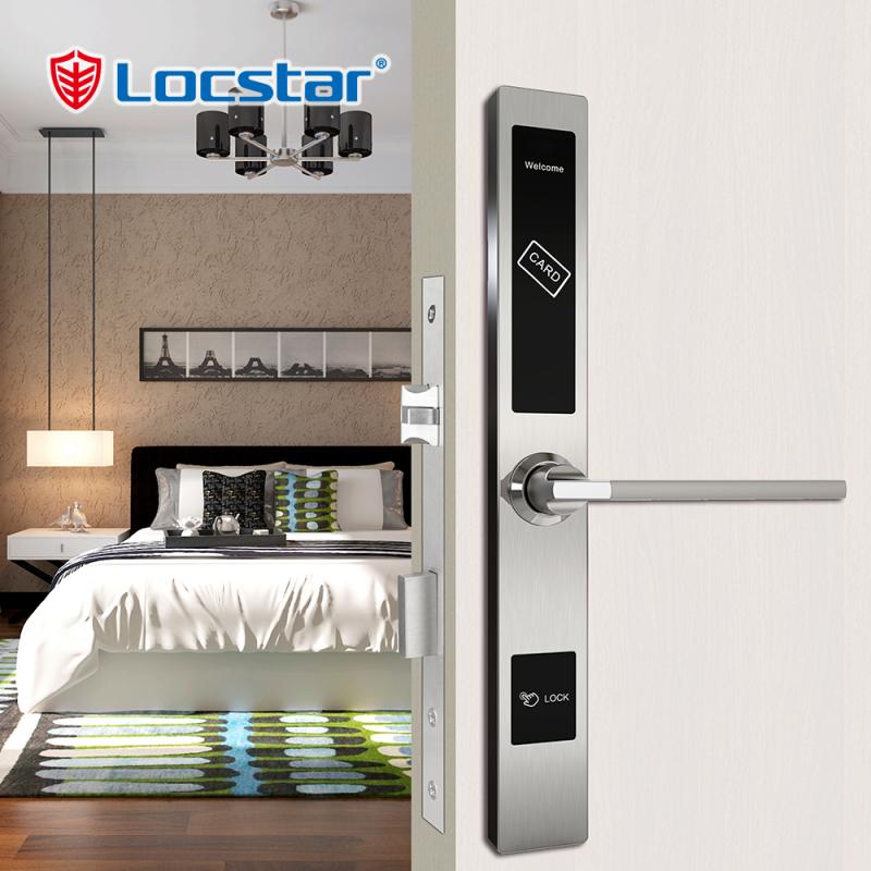 الفولاذ المقاوم للصدأ قفل الباب الأمن غير متصل الإلكترونية بطاقة مفتاح RF فندق ضئيلة نقر فندق rfid قفل