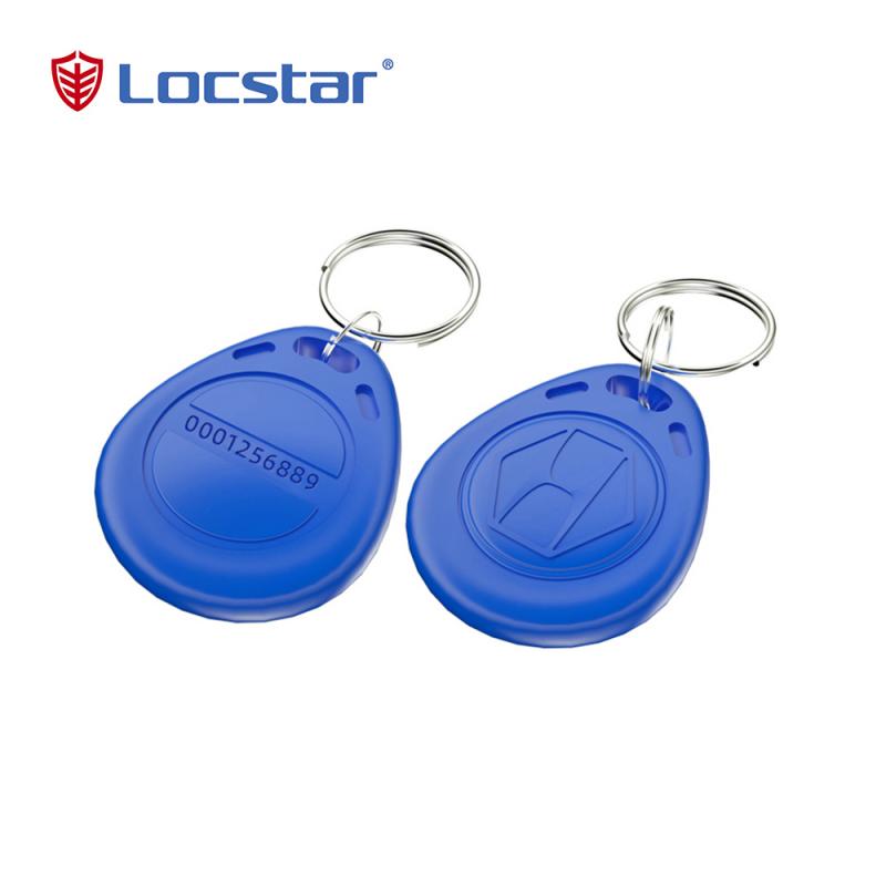 Locstar Small MOQ يقبل التخصيص مفتاح RFID فوب 13.56 ميجا هرتز F08 رمز مفتاح العلامات مفتاح بلاستيكي فوب لنظام التحكم في الوصول