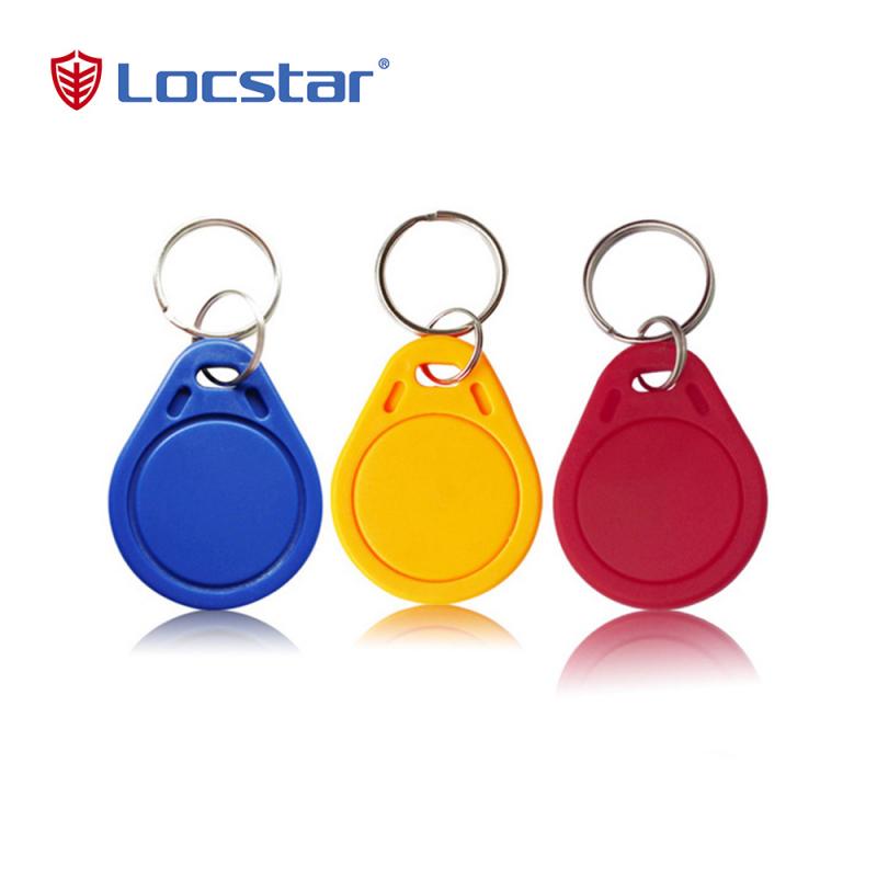 Locstar Small MOQ يقبل التخصيص مفتاح RFID فوب 13.56 ميجا هرتز F08 رمز مفتاح العلامات مفتاح بلاستيكي فوب لنظام التحكم في الوصول