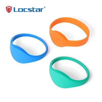 Locstar Customize Logo Bulk Cheap Silicone Bracelets Access Control RFID Smart Wristband Waterproof Swipe Card Door Bracelet-لوكستار
