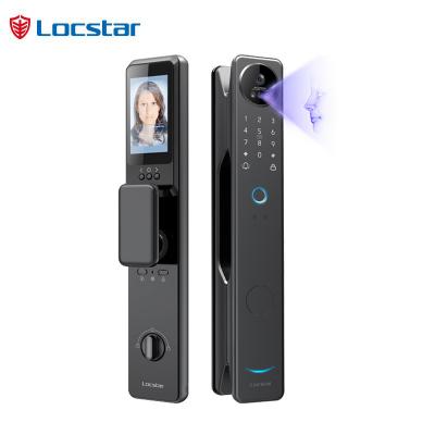 Locstar New Redesign Technology Cerradura Digital Finger Print Palm Vein Smart Door Lock with Camera and Fingerprint - Locstar